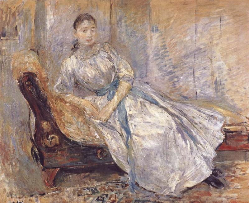 Berthe Morisot The girl on the bench Spain oil painting art